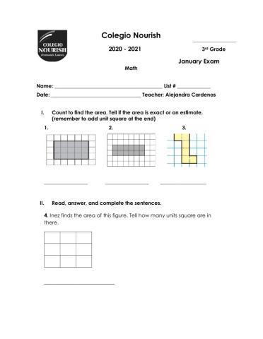 Math Jan 2021 Exam