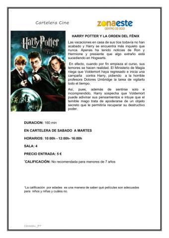 Harry Potter y la Orden del Fénix