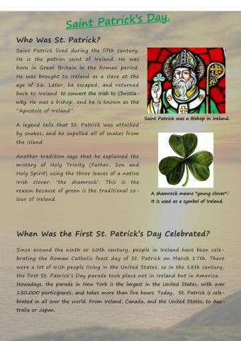 St Patrick's day