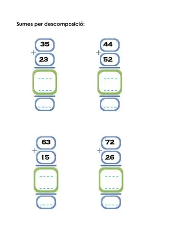 Sumes per descomposició