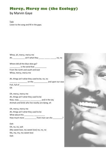 Mercy mercy me (the ecology) - LYRICS