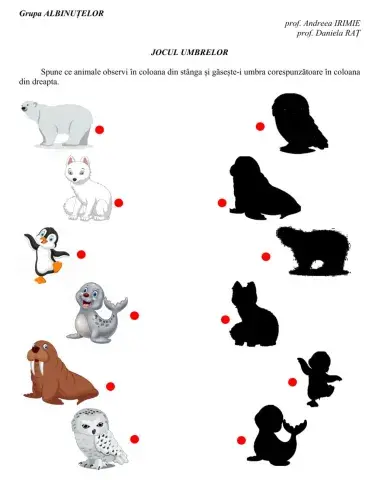 Jocul Umbrelor - Animale polare