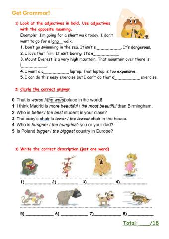 Adjectives. Degrees of comparison. Go getter 2 - Unit 4