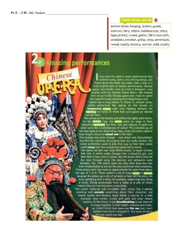 Prime Time - 3 M-2e) Chinese opera