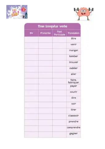 Irregular verbs -7