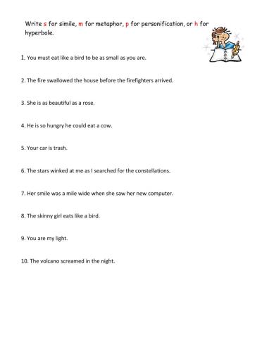 Figurative Language Practice