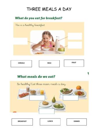 Three meals a day