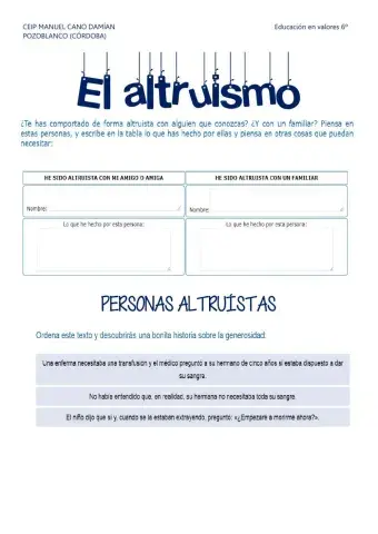 El altrísmo