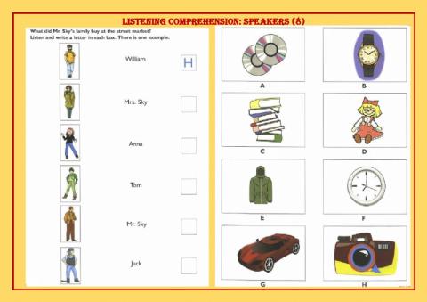 Listening comprehension