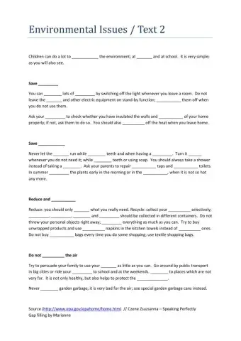 Environmental issues