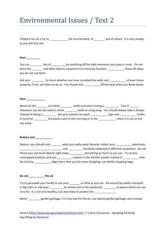 Environmental issues