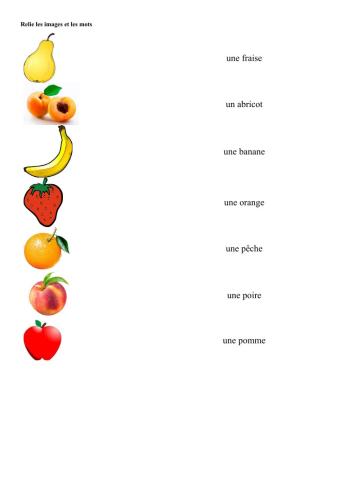 Les fruits (KS1)