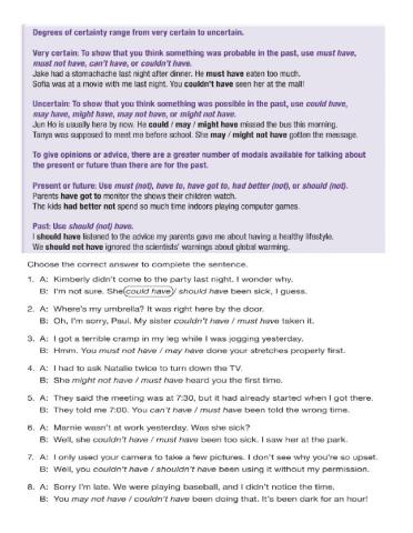 Modals With Multiple Uses