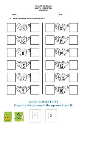 Before and after first grade
