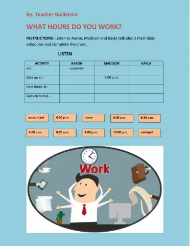 What hours do you work?