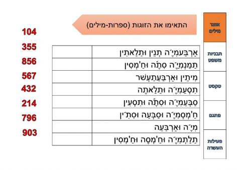 המספרים עד 1000