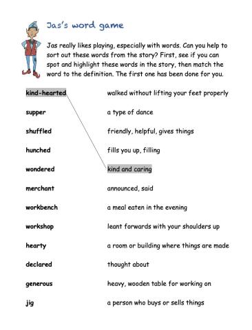 Vocabulary words