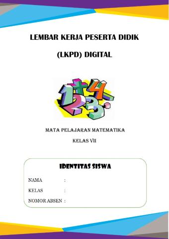 Lkpd Aritmatika Sosial Kelas 7