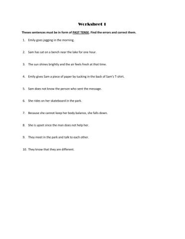 Past tense-Short movie-Different