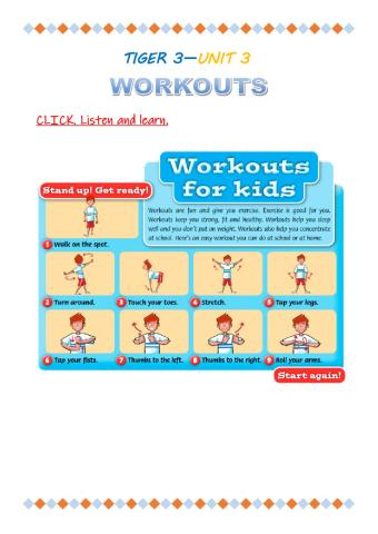 Workouts - Tiger 3 - unit 3