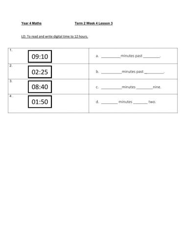 DIS Maths week 4 lesson 3