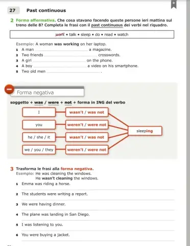 Past continuous 2 easy