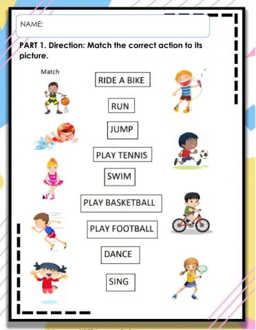 Part 1: ACTION VERBS