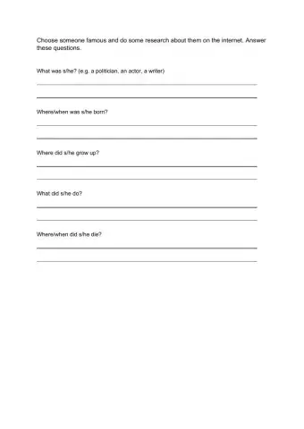 Research a historical person