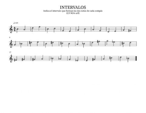 Intervalos 2ª y 3ª