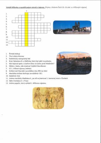 KŘÍŽOVKA Čechy 10. a11. stol.+ kříž.výp.