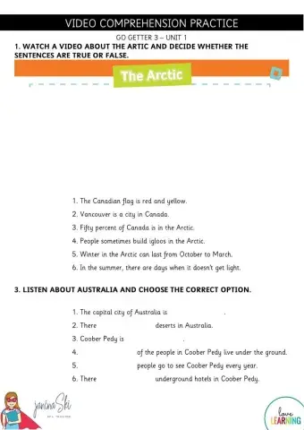 Video Practice Go Getter 3 Unit 1