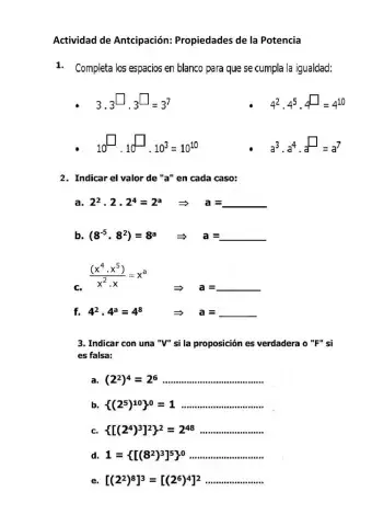 Propiedades de la Potencia