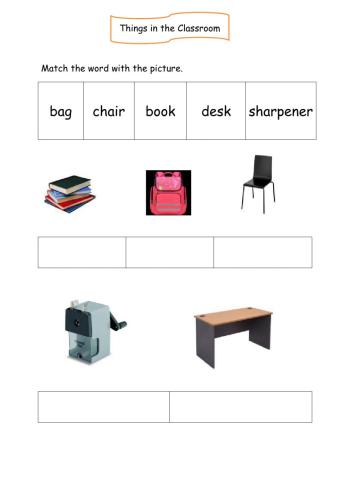 Things in the classroom