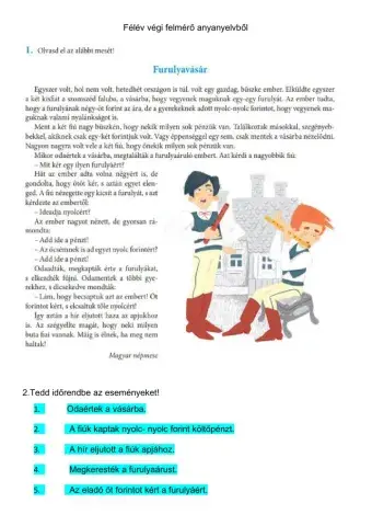 Felmérő anyanyelvből