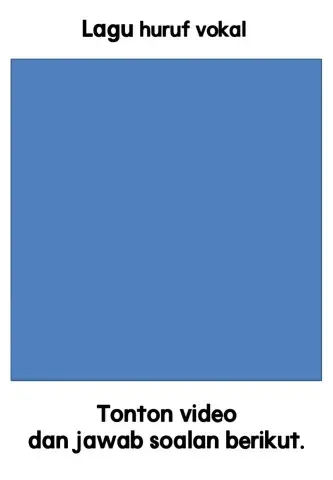 Mengenal huruf vokal