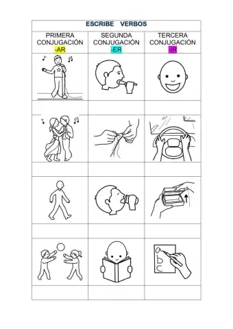 Escribe verbos