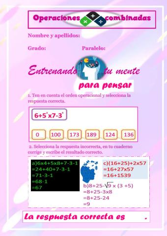 Operaciones combinadas 6