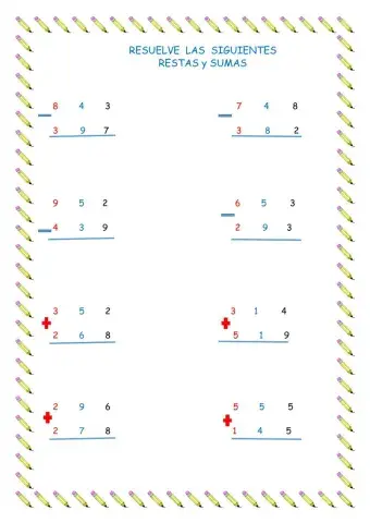 Sumas y restas