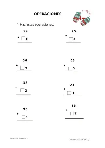 Sumas llevadas 1 cifra