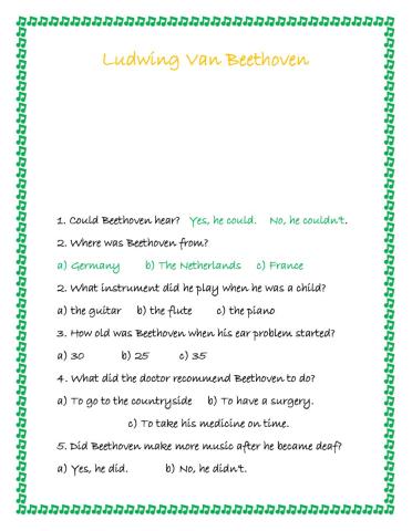 Ludwing Van Beethoven