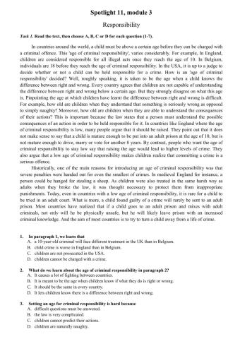 Spotlight 11, module 3