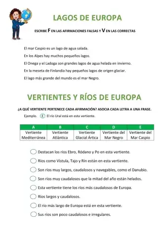 Vertientes Hidrográficas de Europa