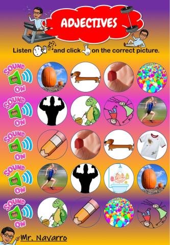 Adjectives 1 (Listen and click)