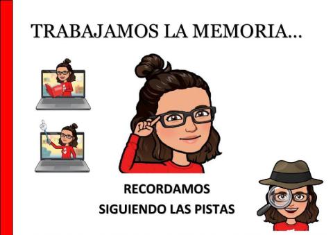 Trabajamos la memoria - Recordamos -siguiendo las pistas 1-