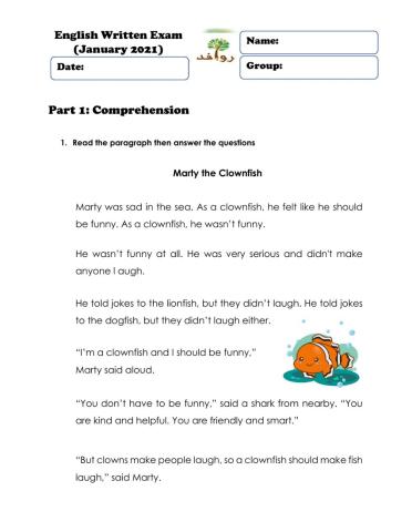 English Written Exam - Version2