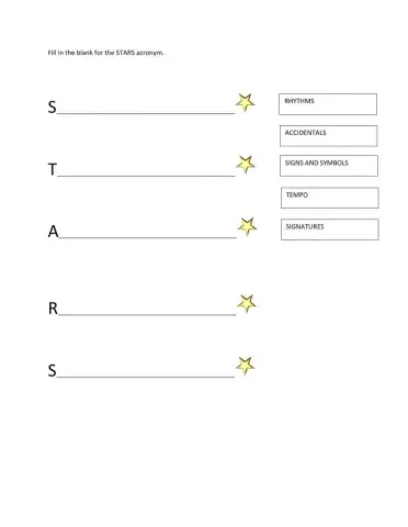STARS: Reading Music