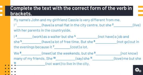 (SA) Present Simple -He, she, it