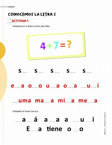 Actividad 5 letra S
