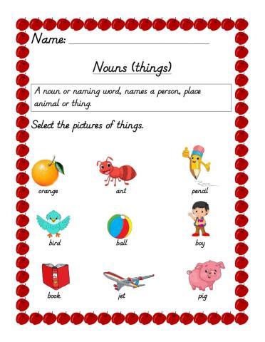 Nouns (things)