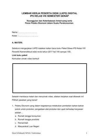 LKPD Pelaku ekonomi Digital